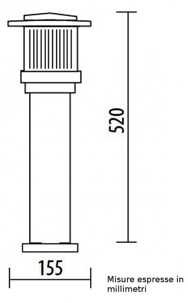 Lampioncino lampadari bartalini minilite ml 04 510 e27 led duralighting lampada terra - Lampadari Bartalini Esterno