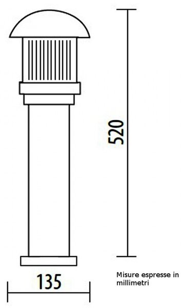 Lampioncino lampadari bartalini minilite ml 03 510 e27 led duralighting lampada terra - Lampadari Bartalini Esterno