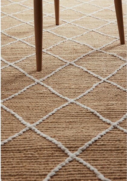 Tappeto di colore naturale in iuta tessuto a mano 120x180 cm Kunu – Hanse Home