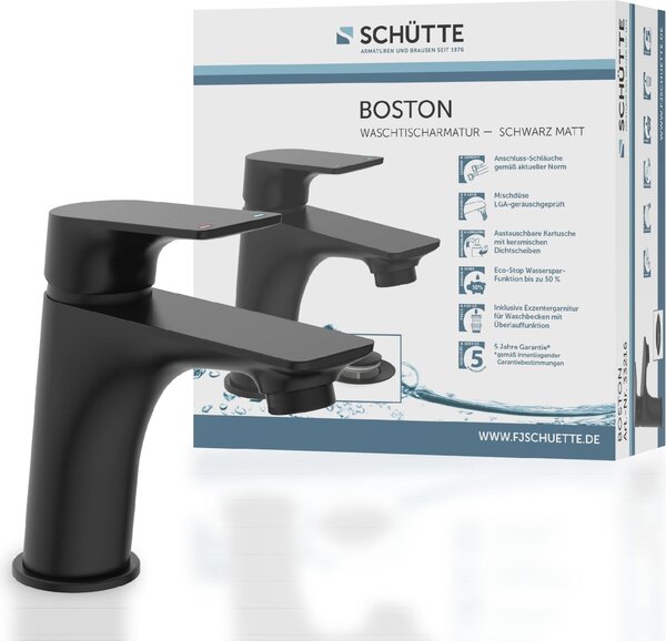 Miscelatore per lavabo SCHÜTTE BOSTON, rubinetto da bagno con scarico a scomparsa lavabo, miscelatore lavabo