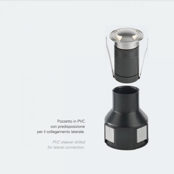 Faretto incasso moderno pan international gong est58020 led segnapasso spot calpestabile - Pan International