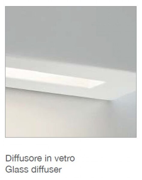 Applique belfiore 9010 rea big 2020 52 g9 led gesso lampada parete biemissione - Belfiore - 9010