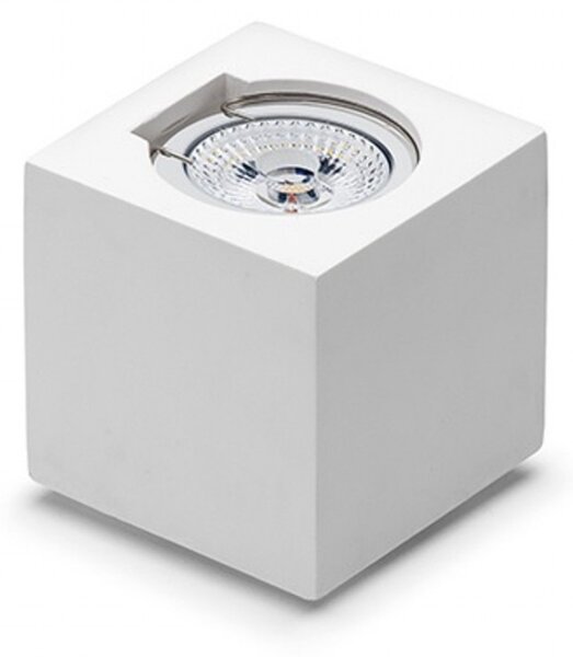 Applique gesso belfiore 9010 ecno 2452.35 gu10 led lampada parete monoemissione - Belfiore - 9010