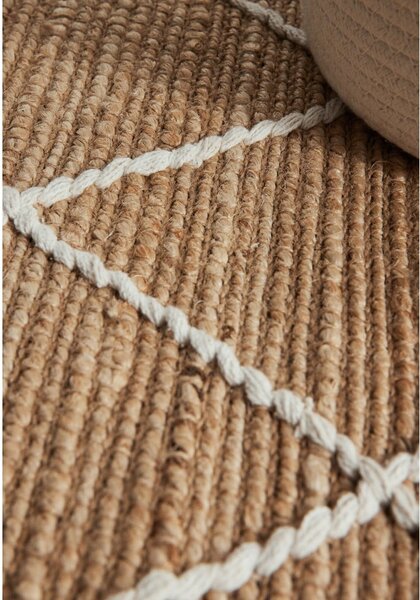 Tappeto di colore naturale in iuta tessuto a mano 120x180 cm Kunu – Hanse Home