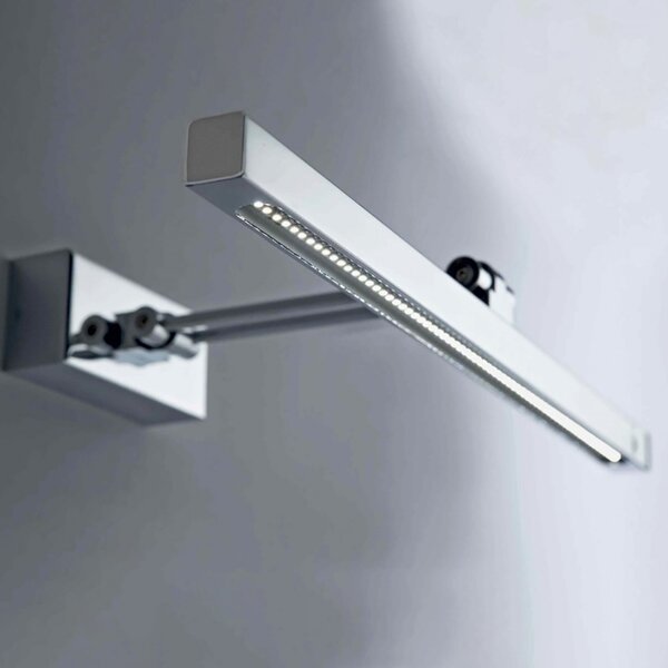 Applique illuminando vega p led 5w 357lm 3000°k lampada parete metallo cromo specchio quadro moderno interno - Illuminando