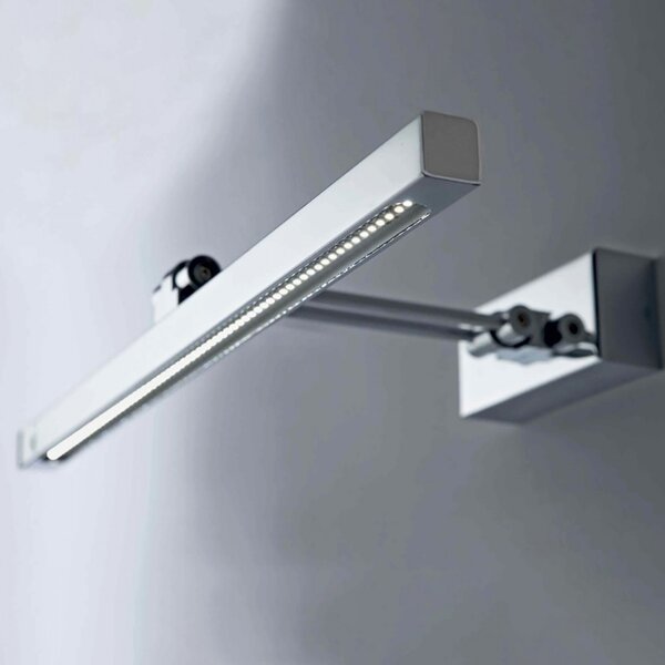 Applique illuminando vega p led 5w 357lm 3000°k lampada parete metallo cromo specchio quadro moderno interno - Illuminando
