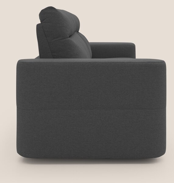 Cupido Divano letto materasso H18 cm e schienale alto in tessuto imper