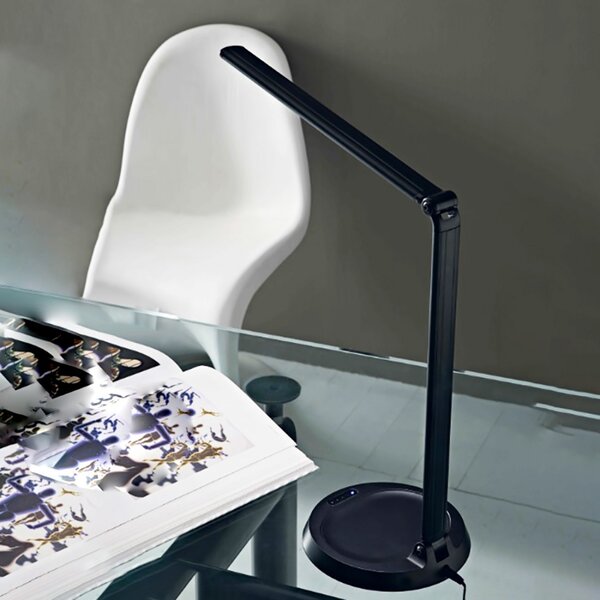 Abat-jour illuminando delta 6w led 440lm 3000°k abs dimmerabile lampada tavolo scrivania ip20 - Illuminando