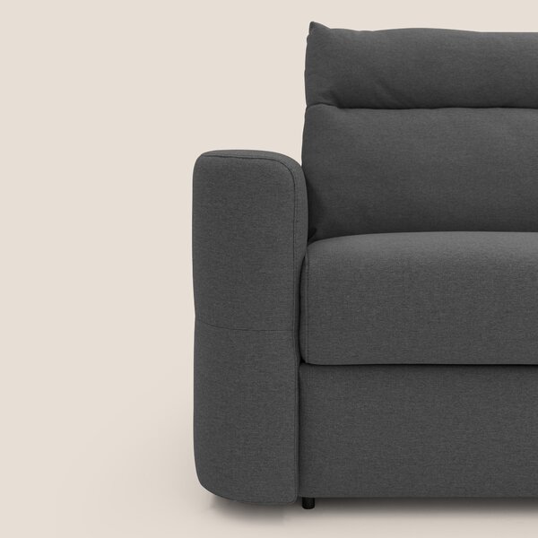 Cupido Divano letto materasso H18 cm e schienale alto in tessuto imper