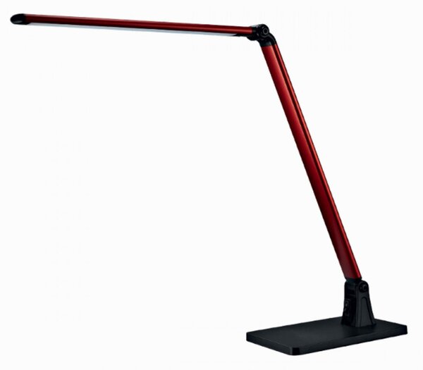 Abat-jour illuminando desk 6w led 440lm 3000°k lampada scrivania moderna metallo rosso bianco alluminio interno - Illuminando