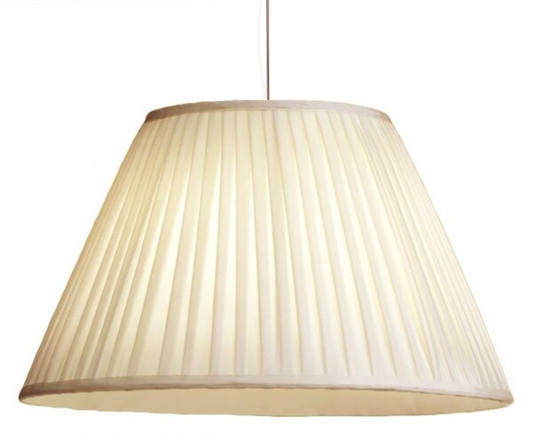Sospensione illuminando plisse sp 1 e27 led 50cm lampadario paralume tessuto moderno interno - Illuminando
