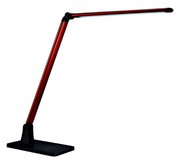 Abat-jour illuminando desk 6w led 440lm 3000°k lampada scrivania moderna metallo rosso bianco alluminio interno - Illuminando