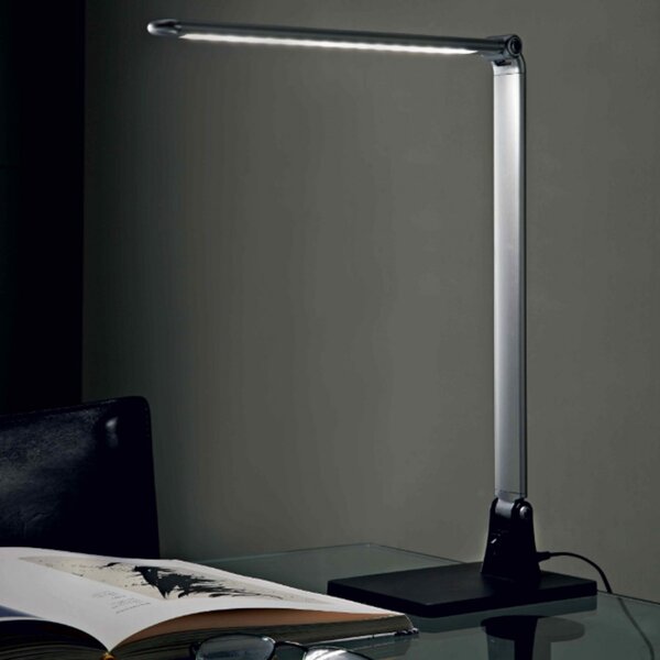 Abat-jour illuminando desk 6w led 440lm 3000°k lampada scrivania moderna metallo rosso bianco alluminio interno - Illuminando
