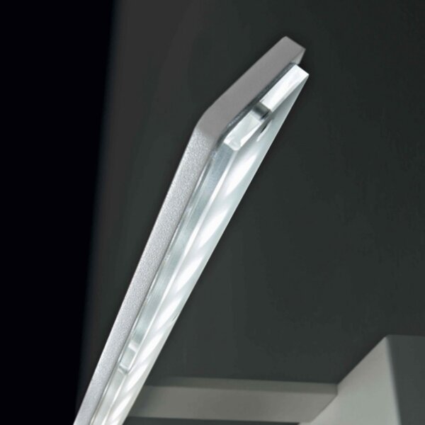 Applique illuminando ala p 12w led 1.104lm 3000°k lampada parete specchio quadro moderno metallo bianco plixiglass interno - Illuminando