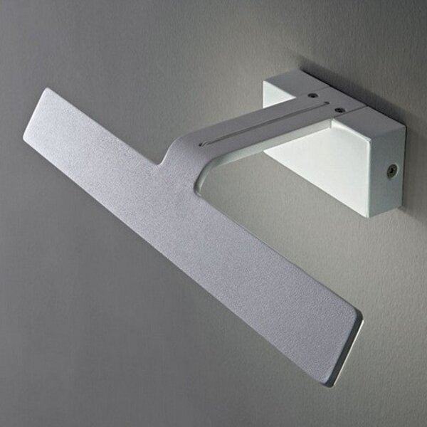 Applique illuminando ala p 12w led 1.104lm 3000°k lampada parete specchio quadro moderno metallo bianco plixiglass interno - Illuminando