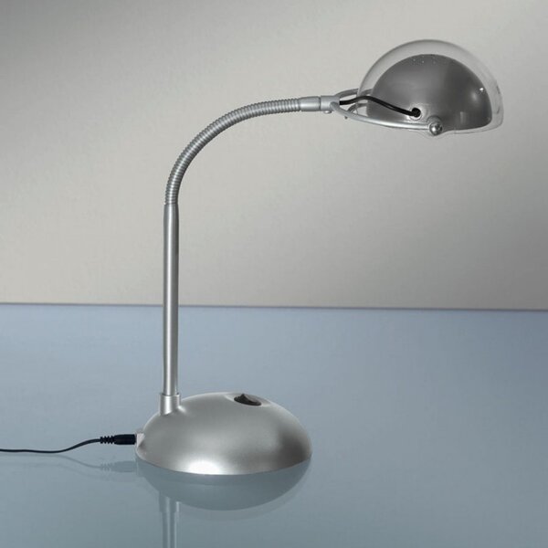 Outlet abat-jour illuminando et 5w led 420lm 4000°k lampada tavolo scrivania moderna metallo nero alluminio interno ip20 - Lampadari Bartalini Outlet