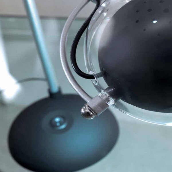 Outlet abat-jour illuminando et 5w led 420lm 4000°k lampada tavolo scrivania moderna metallo nero alluminio interno ip20 - Lampadari Bartalini Outlet