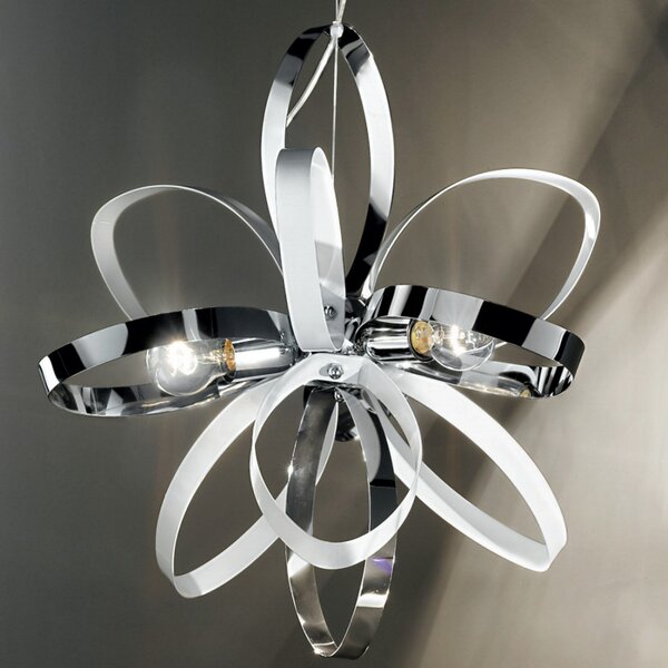 Lampadario moderno due p illuminazione stella s e27 led metallo sospensione - Due P Illuminazione
