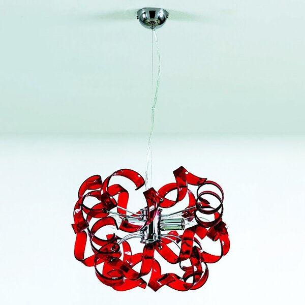 Lampadario moderno padana lampadari trudy 273 sp e14 led vetro sospensione - Padana Lampadari