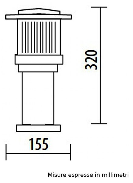 Lampioncino lampadari bartalini minilite ml 04 310 e27 led duralighting lampada terra - Lampadari Bartalini Esterno