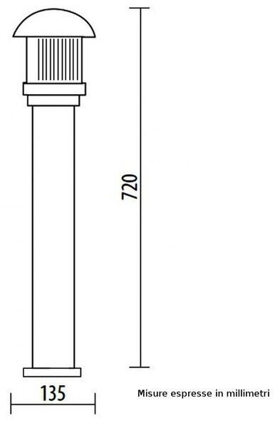 Lampioncino lampadari bartalini minilite ml 03 710 e27 led duralighting lampada terra - Lampadari Bartalini Esterno