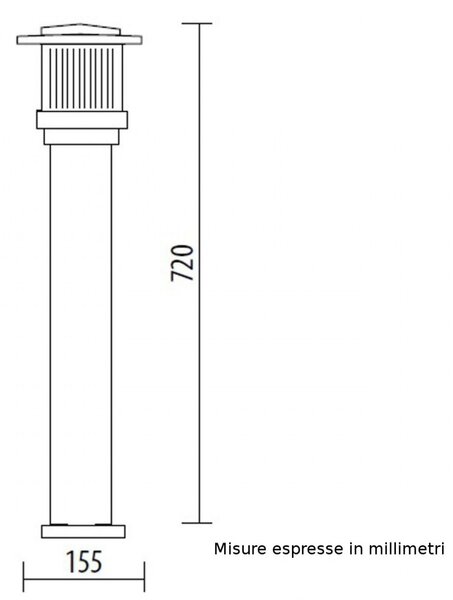 Lampioncino lampadari bartalini minilite ml 04 710 e27 led duralighting lampada terra - Lampadari Bartalini Esterno