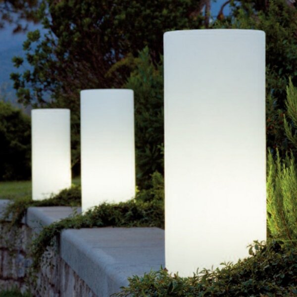 Lampada terra moderna livos roller 382 02 e27 led resina piantana - Livos