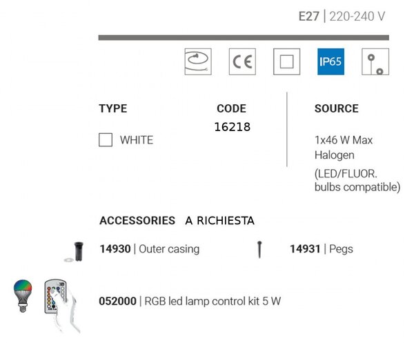 Lampada terra moderno linea light group oh smash fl65 16218 led piantana sfera polietilene - Linea Light Group