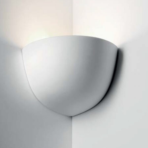 Applique angolare gesso belfiore 9010 hara angle 7305.42 e27 led lampada parete - Belfiore - 9010