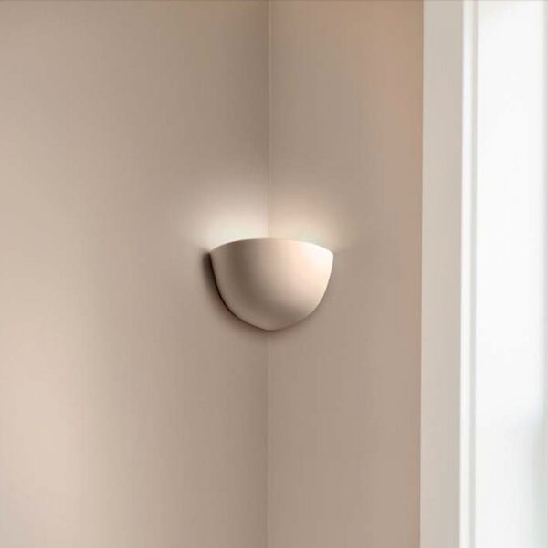 Applique angolare gesso belfiore 9010 hara angle 7305.42 e27 led lampada parete - Belfiore - 9010