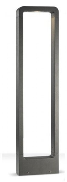 Lampioncino palo moderno pan international gard est285 est287 led alluminio lampada terra - Pan International