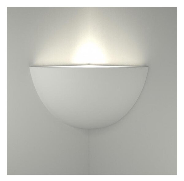 Applique angolare gesso belfiore 9010 hara angle 7305.42 e27 led lampada parete - Belfiore - 9010