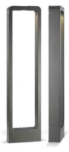 Lampioncino palo moderno pan international gard est285 est287 led alluminio lampada terra - Pan International