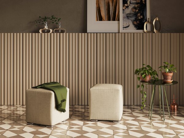 Cube pouf in tessuto morbido impermeabile T02 blu