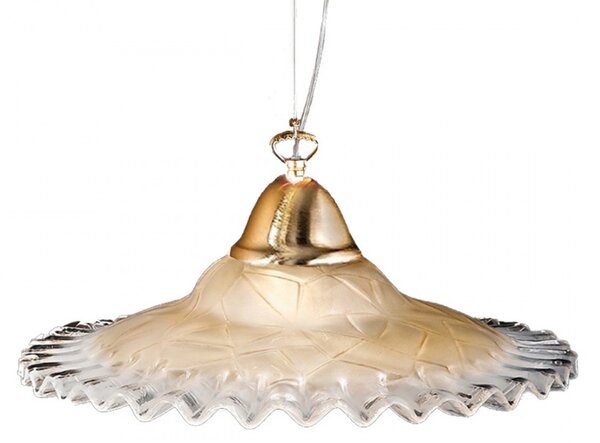 Lampadario classico due p illuminazione 2577 sm e27 led vetro sospensione - Due P Illuminazione