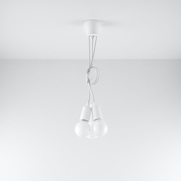Lampadario a sospensione con filo DIEGO 3xE27/60W/230V