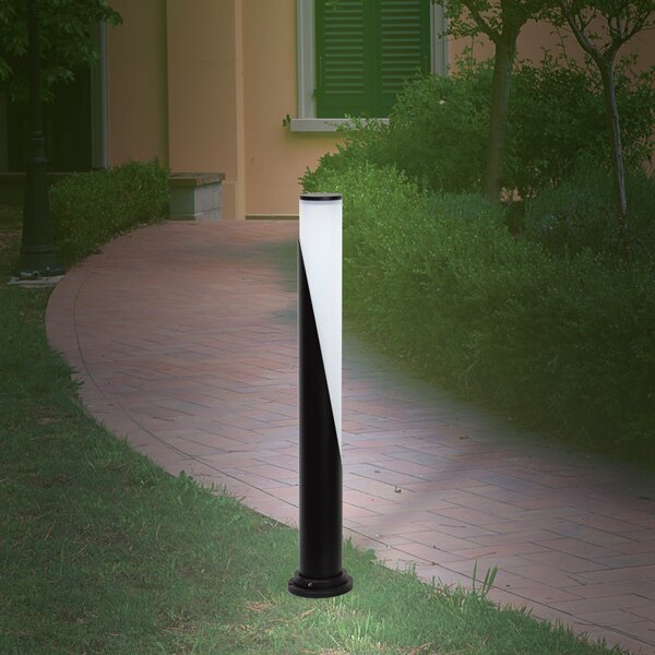 Lampioncino palo moderno garden luce 1001 1 h80 e27 gr led alluminio lampada terra - Garden Luce Srl