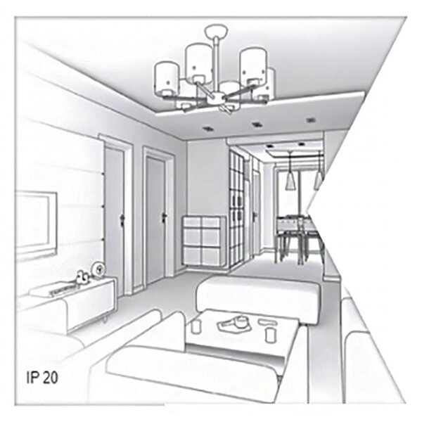 Plafoniera illuminando flat pl 30 e27 led lampada soffitto quadrata moderna vetro satinato trasparente interno - Illuminando
