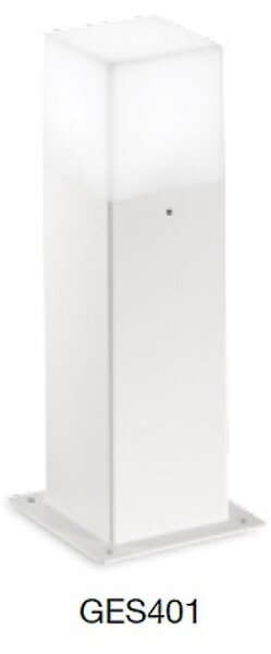 Lampioncino alluminio gea led aditi ges401 led lampada terra bianco moderno esterni e27 ip44 - Gea Led