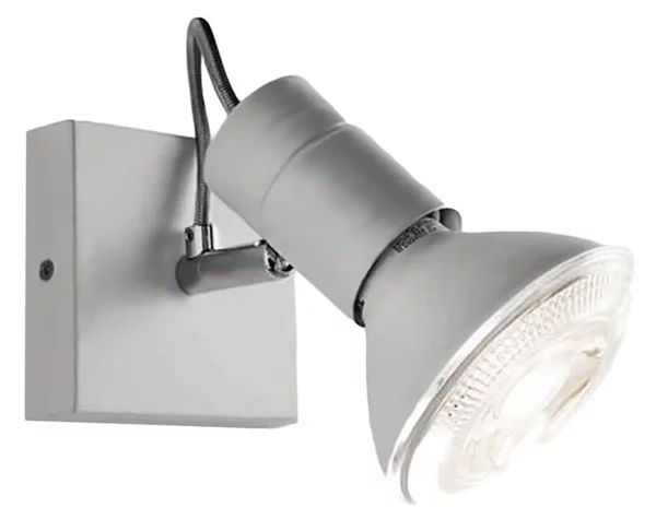 Faretto moderno illuminando zeus 1 bn e27 led spot orientabile - Illuminando