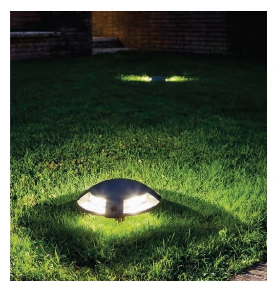 Lampada terra moderna sovil illuminazione upper 99111 16 led alluminio segnapasso calpestabile - Sovil Illuminazione