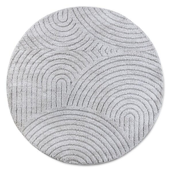 Tappeto rotondo in grigio chiaro ø 160 cm Panglao New York Light Grey – Elle Decoration