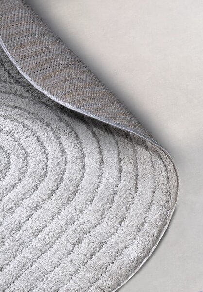 Tappeto rotondo in grigio chiaro ø 200 cm Panglao New York Light Grey – Elle Decoration