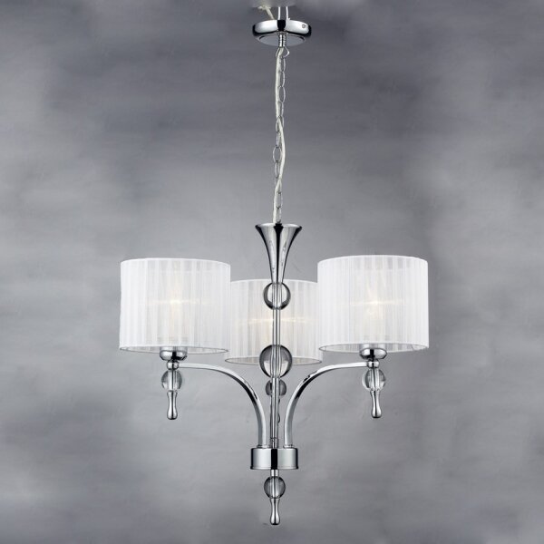 Azzardo AZ1006 - Lampadario con catena IMPRESS 3xE27/60W/230V