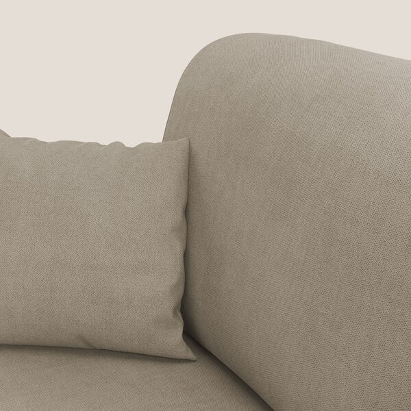 Kafka divano letto angolare in morbido tessuto impermeabile T02 beige