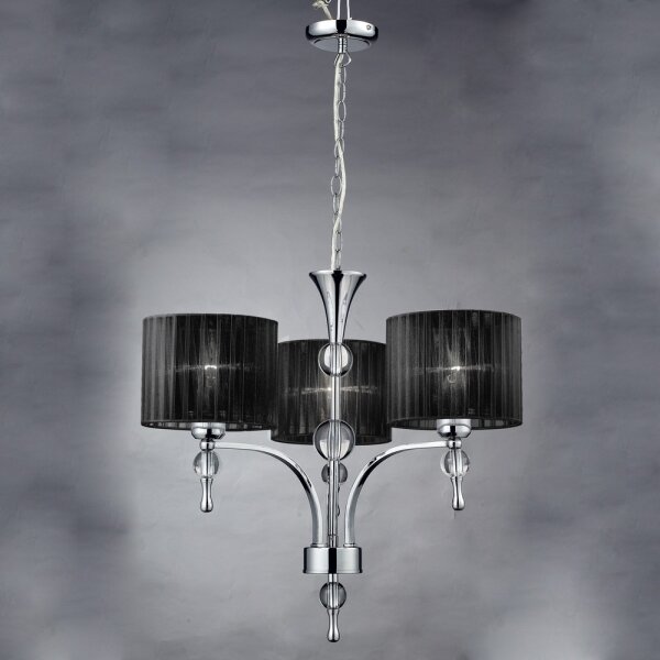 Azzardo AZ0498 - Lampadario con catena IMPRESS 3xE27/60W/230V
