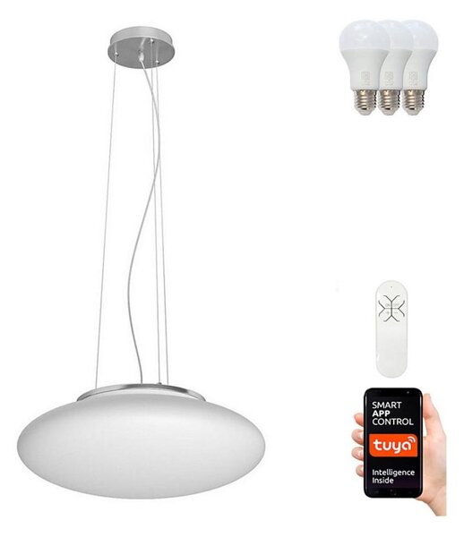 Immax NEO - Lampadario LED RGB a sospensione con filo dimmerabile ELIPTICO 3xE27/8,5W/100-240V + T