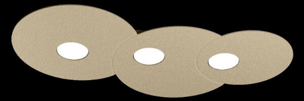 Plafoniera moderna top light cloud 1128 pl3 r gx53 led metallo lampada soffitto parete - Top Light