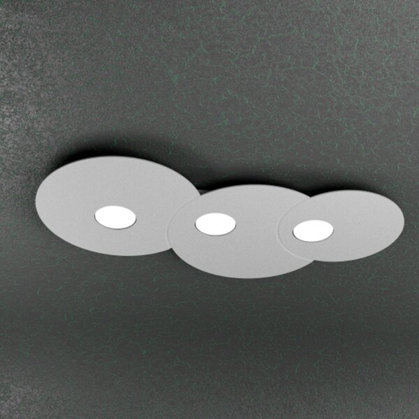 Plafoniera moderna top light cloud 1128 pl3 r gx53 led metallo lampada soffitto parete - Top Light