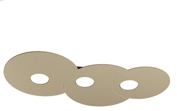 Plafoniera moderna top light cloud 1128 pl3 r gx53 led metallo lampada soffitto parete - Top Light